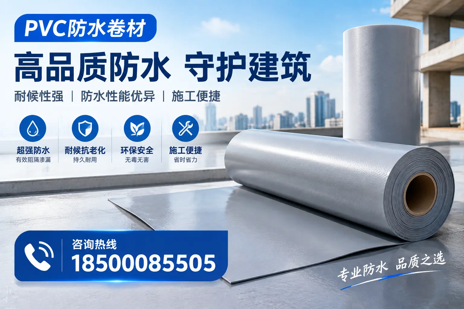 PVC防水卷材的防水效果评测，适合宜春的科学依据